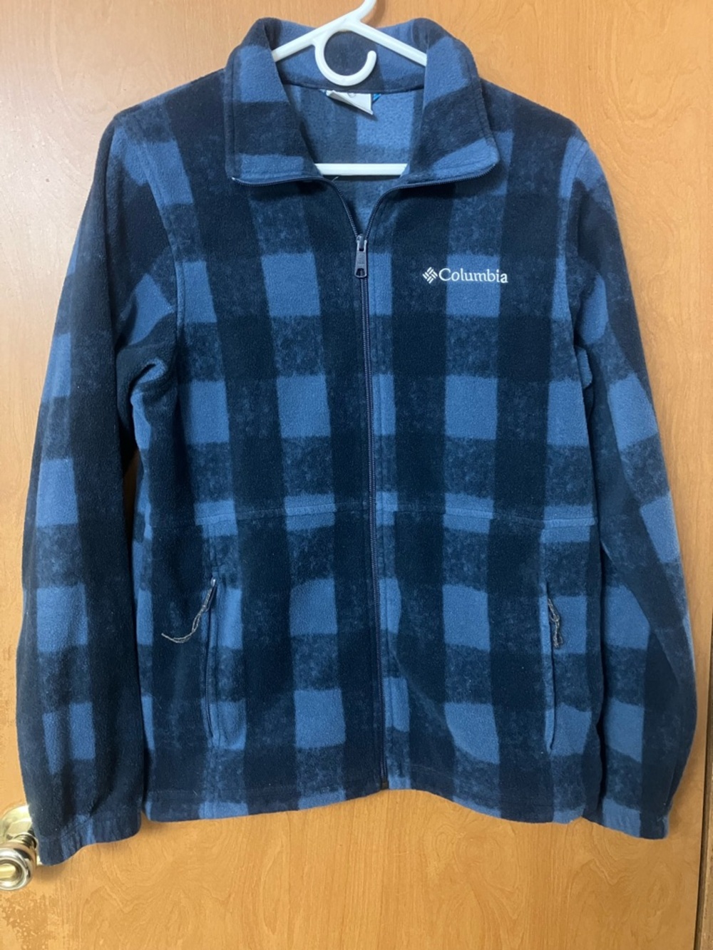 Columbia Women's Blue Embroidered Fleece Full Zip Jacket